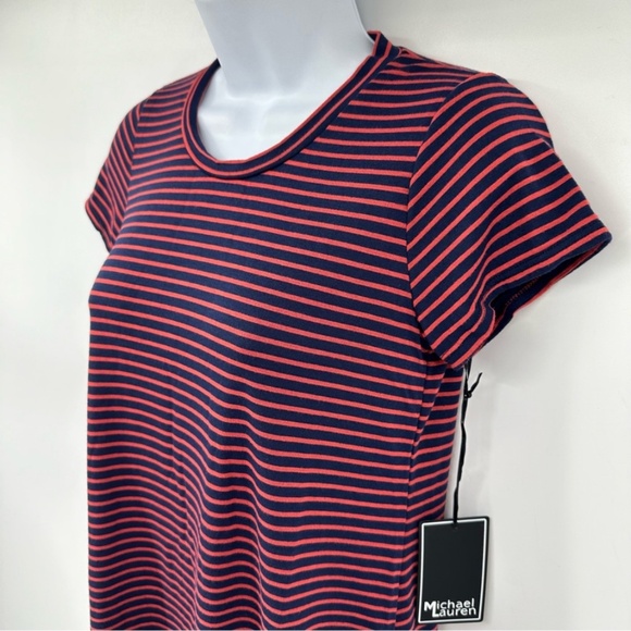 Revolve x Michael Lauren Cuba Short Sleeve Striped Mini T Shirt Dress XS New - Picture 6 of 14